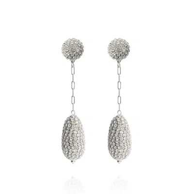 Saule Label Women's Marcelle Earrings In Short Silver Drop
