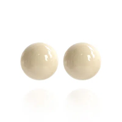 Saule Label Women's Neutrals Gaia Midi Earrings In Full Moon