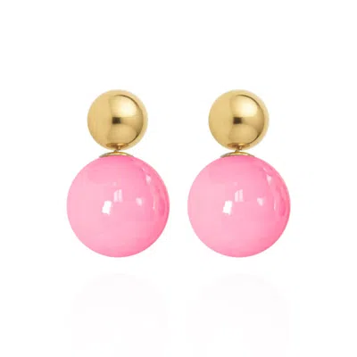 Saule Label Women's Pink Lilou Earrings In Taffy