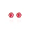 Saule Label Women's Pink / Purple Gaia Jet Petite Earrings In Coral Sunset