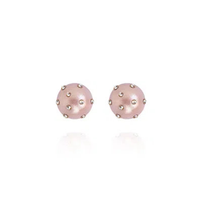 Saule Label Women's Pink / Purple Gaia Jet Petite Earrings In Noble Blush