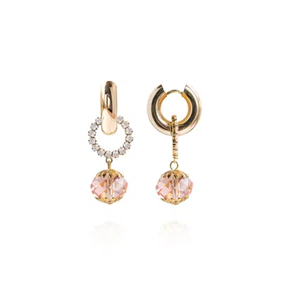 Saule Label Women's Pink / Purple / Gold Léa Earrings In Misty Rose
