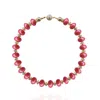 Saule Label Women's Pink / Purple / Gold Mika Necklace In Coral Sunset