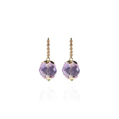 Saule Label Women's Pink / Purple Leni Earrings In Lavender