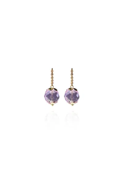 Saule Label Women's Pink / Purple Leni Earrings In Lavender