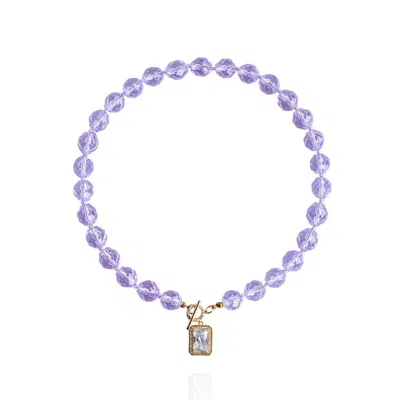Saule Label Women's Pink / Purple Leni Necklace In Lavender In Multi