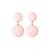 Saule Label Women's Pink / Purple Sonia Classic Earrings In Ballet