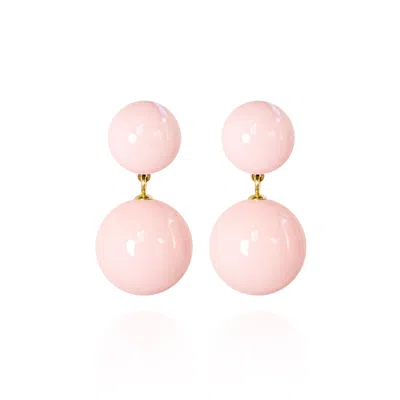 Saule Label Women's Pink / Purple Sonia Classic Earrings In Ballet