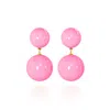 Saule Label Women's Pink / Purple Sonia Classic Earrings In Taffy