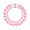 Saule Label Women's Pink Siena Duo Necklaces In Taffy In Pink
