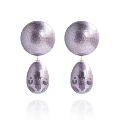 Saule Label Women's Purple Calista Earrings In Violet Ash