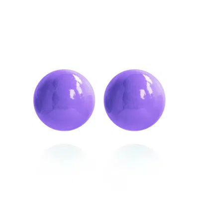 Saule Label Women's Purple Gaia Midi Earrings In Lavender Mist