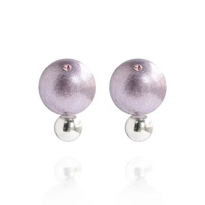 Saule Label Women's Purple Lumi Earrings In Violet Ash In Pink