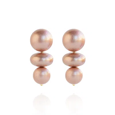 Saule Label Women's Rose Gold Nola Earrings In Noble Blush
