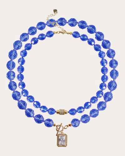 Saule Label Women's Sapphire Leni Necklace Set In Blue