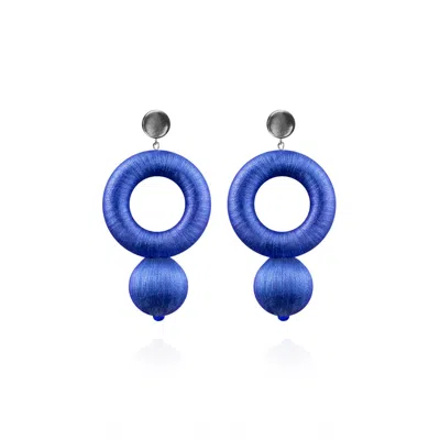 Saule Label Women's Saskia Earrings In Sapphire Blue