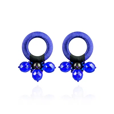 Saule Label Women's Saulė Earrings In Persian Blue