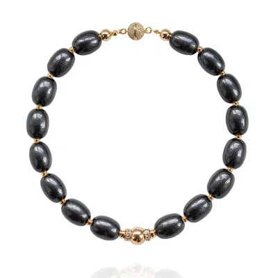 Saule Label Women's Sia Necklace In Phantom Black