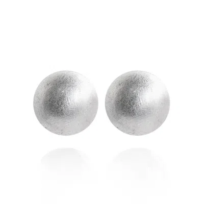 Saule Label Women's Silver Gaia Glam Mini Earrings In Moonlite Shimmer