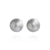 Saule Label Women's Silver Gaia Midi Crystal Earrings In Cloudy Sky