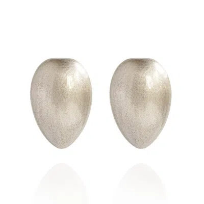 Saule Label Women's Silver Juno Earrings In Platinum Glow