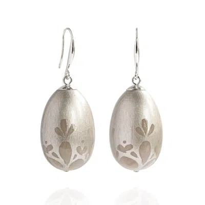 Saule Label Women's Silver Nova Earrings In Platinum Glow