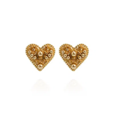 Saule Label Women's Valentina Earrings In Vintage Marigold In Gold