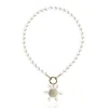 Saule Label Women's White / Gold Jolie Necklace In White Pearl