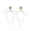 Saule Label Women's White / Gold Lucia Earrings In Crystal Dream