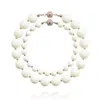Saule Label Women's White Siena Duo Necklaces In Creme In White