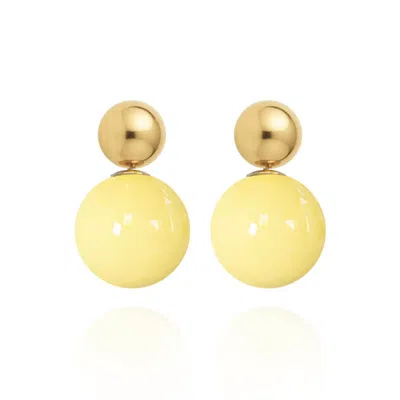 Saule Label Women's Yellow Lilou Earrings In Buttercup