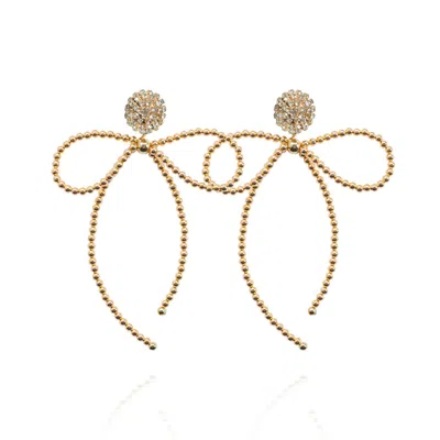 Saule Label Women's Yellow / Orange / Gold Lucia Earrings In Golden Starless
