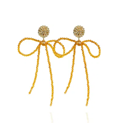 Saule Label Women's Yellow / Orange Lucia Earrings In Radiant Topaz