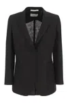 Saulina Adelaide - Linen Two-button Jacket In Black