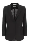 Saulina Adelaide - Linen Two-button Jacket In Black