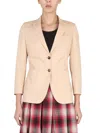 Saulina Adelaide Single-breasted Blazer In Neutral