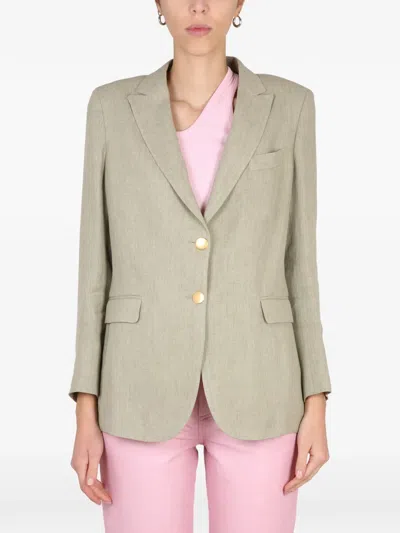 SAULINA ANGELICA BUTTON-FASTENING BLAZER