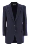 Saulina Antonia Single Breasted Jacket In Blue
