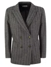 Saulina Assunta - Double-breasted Jacket In Gray