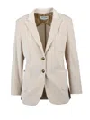 Saulina Adelaide Single-breasted Blazer In Neutral