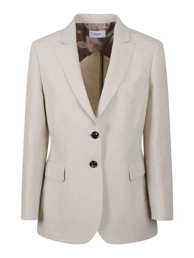 Saulina Linen Jacket In Sand