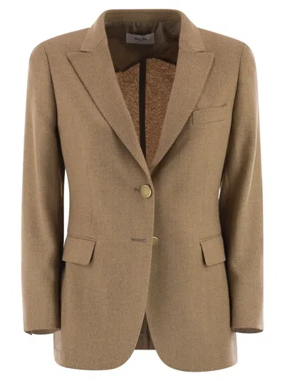 Saulina Milano Angelica - Two-button Blazer In Brown