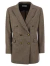 Saulina Milano Anita - Double-breasted Blazer In Brown