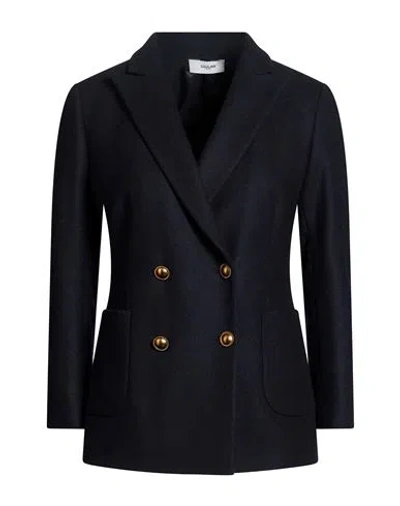 Saulina Milano Woman Blazer Midnight Blue Size 8 Wool, Cashmere In Black