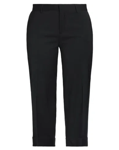 Saulina Milano Woman Pants Black Size 10 Cotton, Polyamide, Elastic Fibres