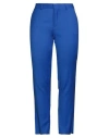 Saulina Milano Woman Pants Bright Blue Size 10 Virgin Wool, Polyamide, Elastic Fibres