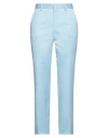 Saulina Milano Woman Pants Sky Blue Size 6 Cotton In Blue