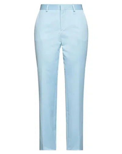Saulina Milano Woman Pants Sky Blue Size 6 Cotton