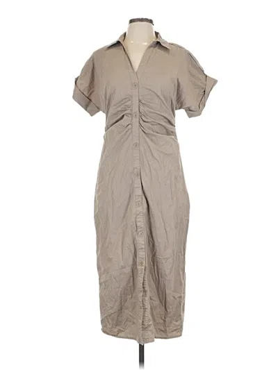 Pre-owned Saunders Collective Casual Dress In Brown