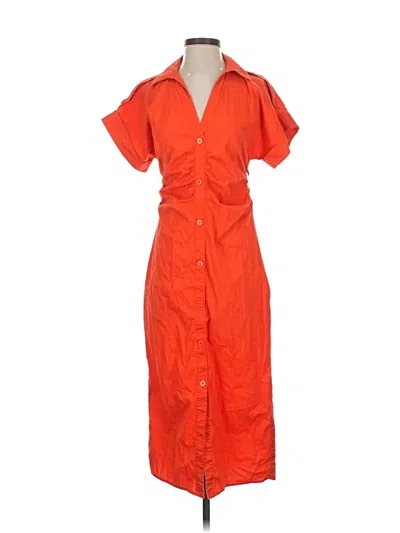 Pre-owned Saunders Collective Casual Dress In Orange